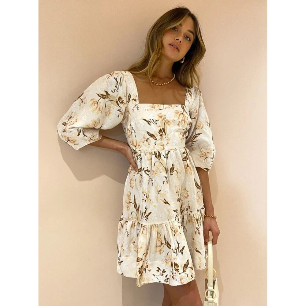 NWT Shona Joy Shona Joy Roxane Open Back Mini Dress 4